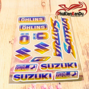 TEM CROM CHỮ NỔI CHO XE SATRIA TẶNG KÈM 1 TEM STICK