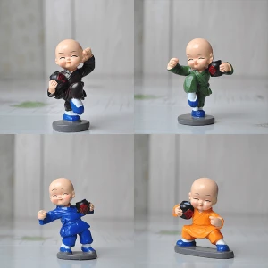 Bộ tượng 4 chú tiểu múa túy quyền
