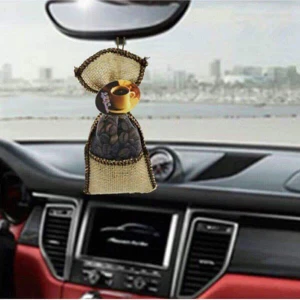 Túi thơm treo xe kèm tinh dầu hương cafe