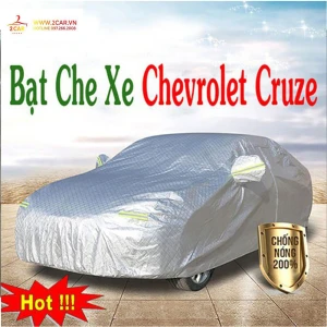 Bạt Che Phủ Xe chevrolet cruze Cao Cấp (bạt 3 lớp Tráng Nhôm, chống xước)