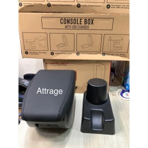 Bệ tỳ tay, Hộp tỳ tay xe Attrage / Mirage Cao cấp có cổng sạc USB