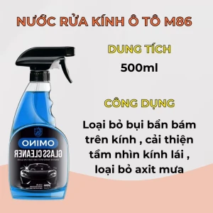 Bình Xịt Rửa Kính Xe Ô Tô OMINO M86 500ml , Làm Sạch Kính Lái Xe - Bảo Hành 6 Tháng