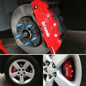 Bộ 2 ốp má phanh Brembo, hợp kim Nhôm Made in Japan trang trí xe