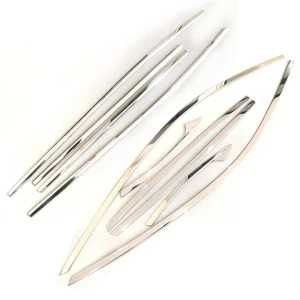 Bộ nẹp viền cong kính, chân kính xe Mazda CX5, CX-5 2018- 2019- 2020- 2021- 2022-2023 chất liệu inox