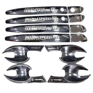 Bộ ốp tay nắm, hõm cửa xe Mazda 3 2016 - 2019 Titan cao cấp