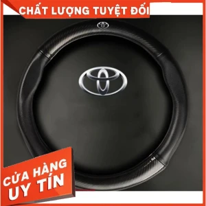 Bọc vô lăng cacbon xe TOYOTA:Vios,Innova,Fortuner,Camry,Altis,Yaris,Prad,Hilux,Avalon,Avanz
