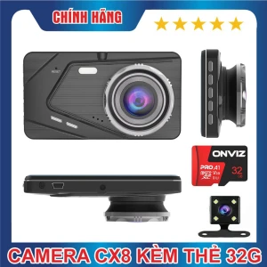 CHÍNH HÃNG Camera hành trình ONTEK S18 2 mắt ghi hình trước sau 1080P Full HD Tiếng Việt