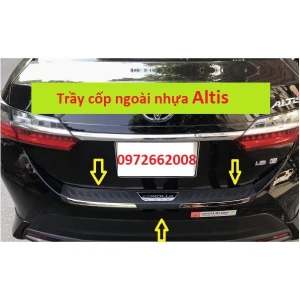 Chống Trầy Cốp Ngoài Xe Toyota Altis 2014 - 2021 Nhựa Đen 3D Cao Cấp