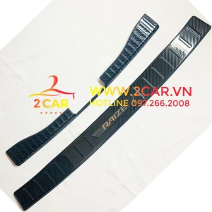 Chống trầy cốp trong, ngoài Carbon xe Toyota Raize 2021-2022,vân cacbon cao cấp
