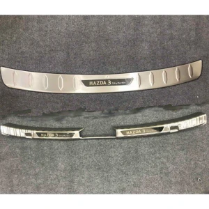 Chống trầy cốp trong, ngoài xe Mazda 3 sedan 2016- 2020, 2021, 2022,2023 mẫu inox
