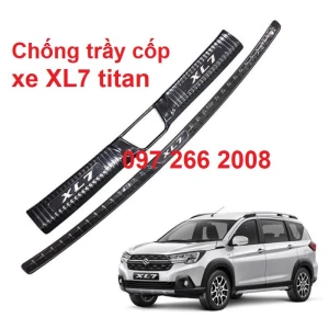 Chống trầy cốp trong, ngoài xe Suzuki XL7 2020- 2023 chất liệu titan cao cấp
