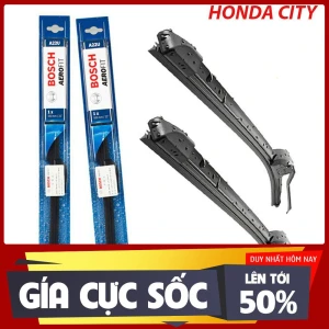 [GẠT MƯA Ô TÔ] Gạt mưa xe Honda City gạt mềm không xương chính hãng Bosch ( Giá 1 đôi ) size 26-16