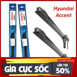 GẠT MƯA Ô TÔ Gạt mưa xe Hyundai Accent gạt mềm không xương chính hãng Bosch ( Giá 1 đôi )