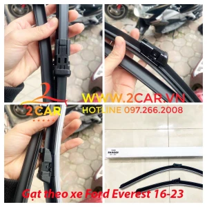 Gạt mưa xe Ford Everest 2016-2023 hàng chuẩn vừa zin theo xe, gạt siêu sạch, Mẫu gạt Lẫy