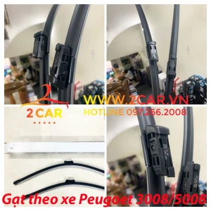 Gạt mưa xe Peugeot 3008, 5008 đời 2018-2023 hàng chuẩn vừa zin theo xe, gạt siêu sạch, Mẫu gạt lẫy