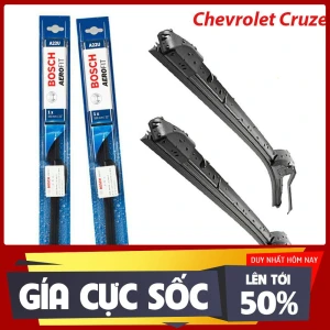 Giá 1 đôi Gạt mưa xe Chevrolet Cruze gạt mềm không xương chính hãng Bocsh size 24-18