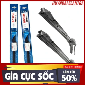 Giá 1 đôi Gạt mưa xe Hyundai Elantra 2007- 2021 - gạt mềm không xương chính hãng Bosch