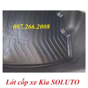 Lót cốp nhựa dẻo Kia SOLUTO 2018- 2022,2023 Không mùi, không thấm nước, dễ vệ sinh