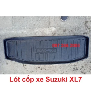 Lót cốp nhựa dẻo xe Suzuki XL7, XL-7 2019 2020 2021 2022 2023 Nhựa TPU Cao Cấp