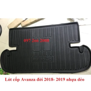 Lót cốp nhựa dẻo xe Toyota Avanza đời 2018 2019 - Không mùi, không thấm nước, dễ vệ sinh