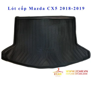 Lót cốp xe Mazda Cx5, CX5 2018- 2019 - 2020- 2021- 2022-2023 nhựa dẻo, không thấm nước, không mùi
