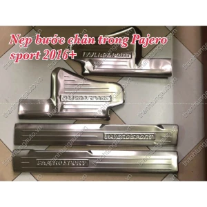 Nẹp bước chân trong ngoài cho xe pajero sport 2018