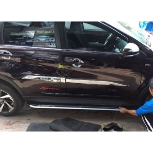 Nẹp sườn xe Toyota Rush 2018-2020 chất liệu crom cao cấp