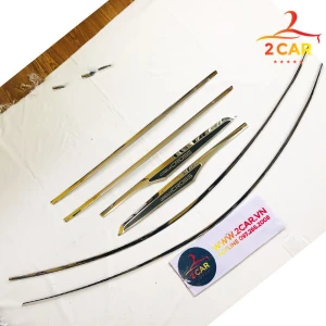 Nẹp viền cong kính xe Toyota Cross 2020 inox cao cấp