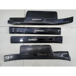 Ốp Bậc Cửa, nẹp bước chân titan xe Avanza 2022 2023 Mẫu Titan- CHỮ DẬP NỔI