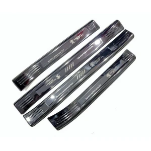 Ốp bậc cửa, Nẹp bước chân trong, ngoài xe Peugeot 3008 2018 - 2023 chất liệu titan