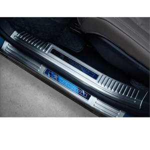 Ốp bậc cửa, nẹp bước chân trong, ngoài xe Peugeot 3008 inox 2017 - 2023 cao cấp