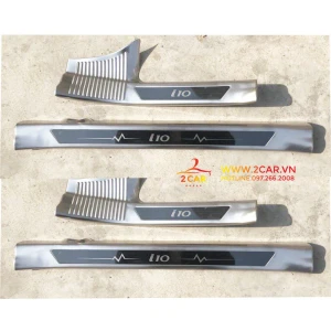 Ốp Bậc Cửa Trong, Nẹp Bước Chân Trong Xe Hyundai i10 inox