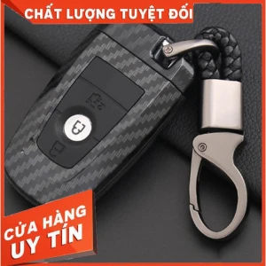 Ốp chìa khóa CACBON xe Ford Everest, Ranger, Ecosport 2018 2019 2020 2023 - Chìa Smartkey
