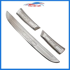 Ốp chống trầy cốp Mazda CX3 2021-2022-2023 Inox mạ crom sáng bóng