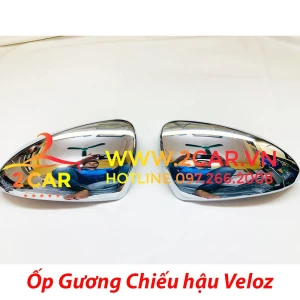 Ốp gáo gương xe Toyota Veloz, Avanza 2022 2023 mạ crom cao cấp chống xước cho xe