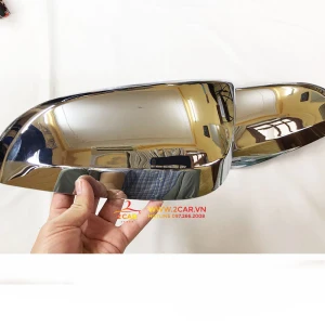 Ốp gương chiếu hậu xe Toyota Fortuner 2017 -2018- 2019 - 2020 - 2021 - 2022- 2023 mạ crom cao cấp