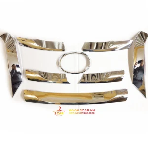 Ốp Mặt Ca lăng, calang trên xe Toyota Fortuner 2017- 2018 2019 2020 2021 mạ crom