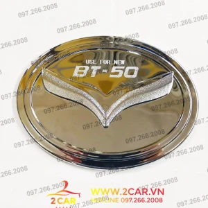 Ốp Nắp Bình Xăng Xe Mazda BT50 2015-2023 Mạ Crom cao cấp