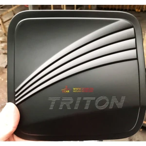 Ốp Nắp Bình Xăng Xe Mitsubishi Triton 2019-2023 Nhựa đen cao cấp