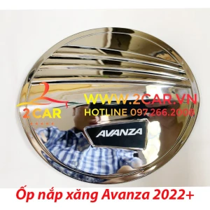 Ốp nắp bình xăng xe Toyota Avanza 2022-2023 mạ crom cao cấp