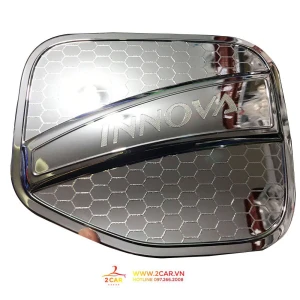 Ốp Nắp Bình Xăng Xe Toyota Innova 2017 2018 2019 2020 2021 2022 2023 mạ crom cao cấp