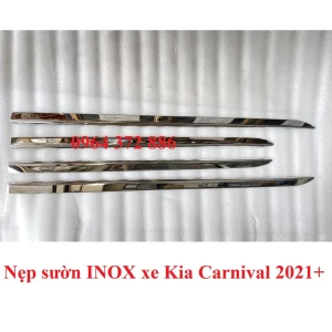 Ốp nẹp sườn, ốp sườn hông xe Kia Carnival 2021- 2022 Hàng inox cao cấp
