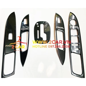 Ốp nội thất CARBON xe Vinfast Fadil 2019 - 2021,2022, 2023 vân cacbon kim loại cao cấp