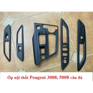 Ốp nội thất vân đá xe Peugeot 5008 - 5 chi tiết - Hàng cao cấp