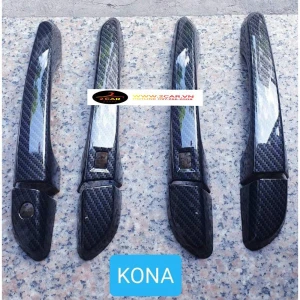 Ốp Tay Cửa Hõm Cửa Xe Kona 2018 đến 2021 Mẫu Carbon Cao Cấp