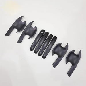 Ốp tay nắm, hõm cửa xe Ford Everest 2017 2018 2019 2020 2021 NHỰA ĐEN cao cấp