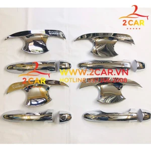 Ốp tay nắm, hõm cửa xe Toyota Yaris 2009 - 2010 2011 - 2019 2020 2021 2022 mạ crom cao cấp
