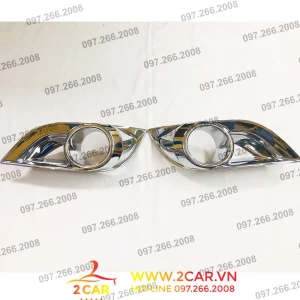 Ốp viền đèn gầm trước xe Mazda BT50 2015-2020 mạ crom cao cấp