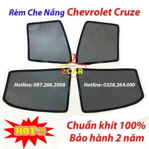 Rèm che nắng xe Chevrolet Cruze/ Lacetti 2009- 2010 2011 2012 2013 2014 2015- Đế nhựa cao cấp, che nắng hiệu quả