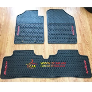 Thảm sàn, lót sàn xe Toyota Wigo 2018 - 2021, loại cao su đúc dày theo xe